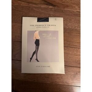 NIP Women's ANN TAYLOR The Perfect Tights Modern Control Top Black Large